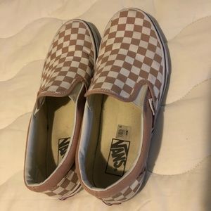 Lavender checkered vans